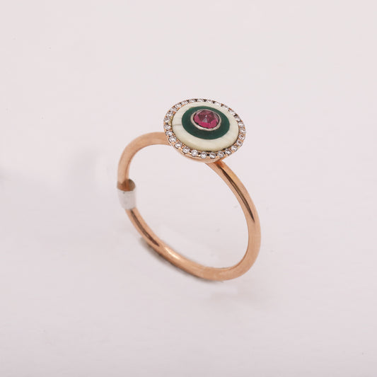 circle white green