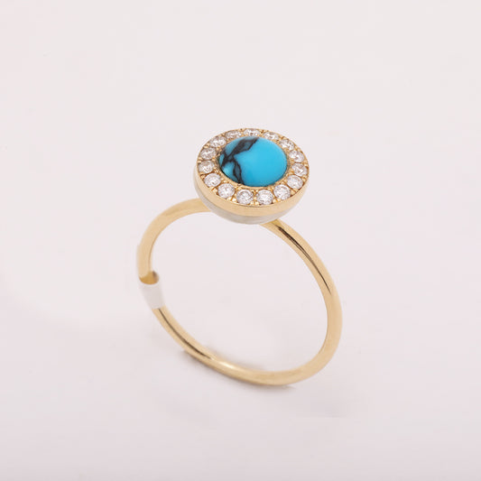ring circle blue