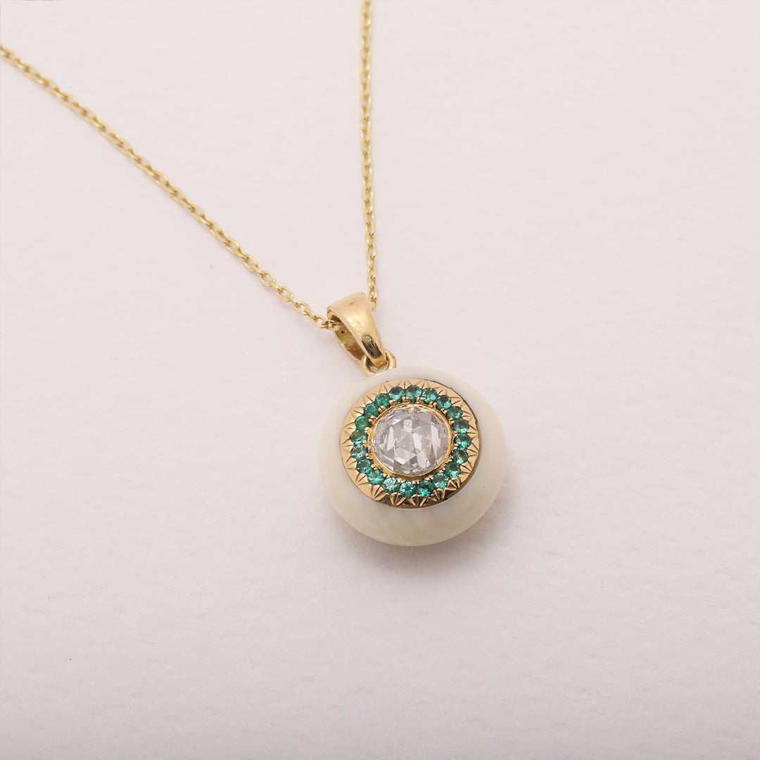 pendant circle green